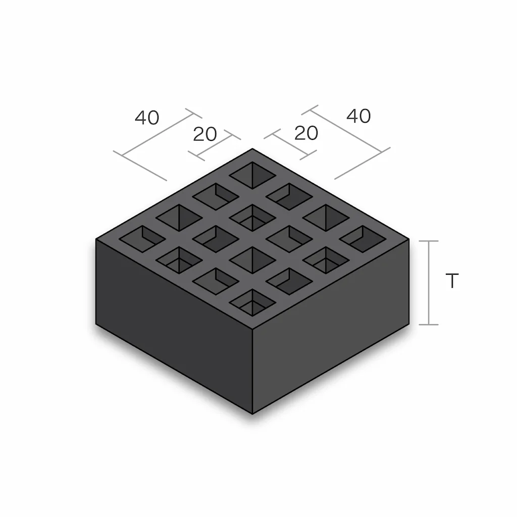 20 x 20 Metric Mini Mesh
