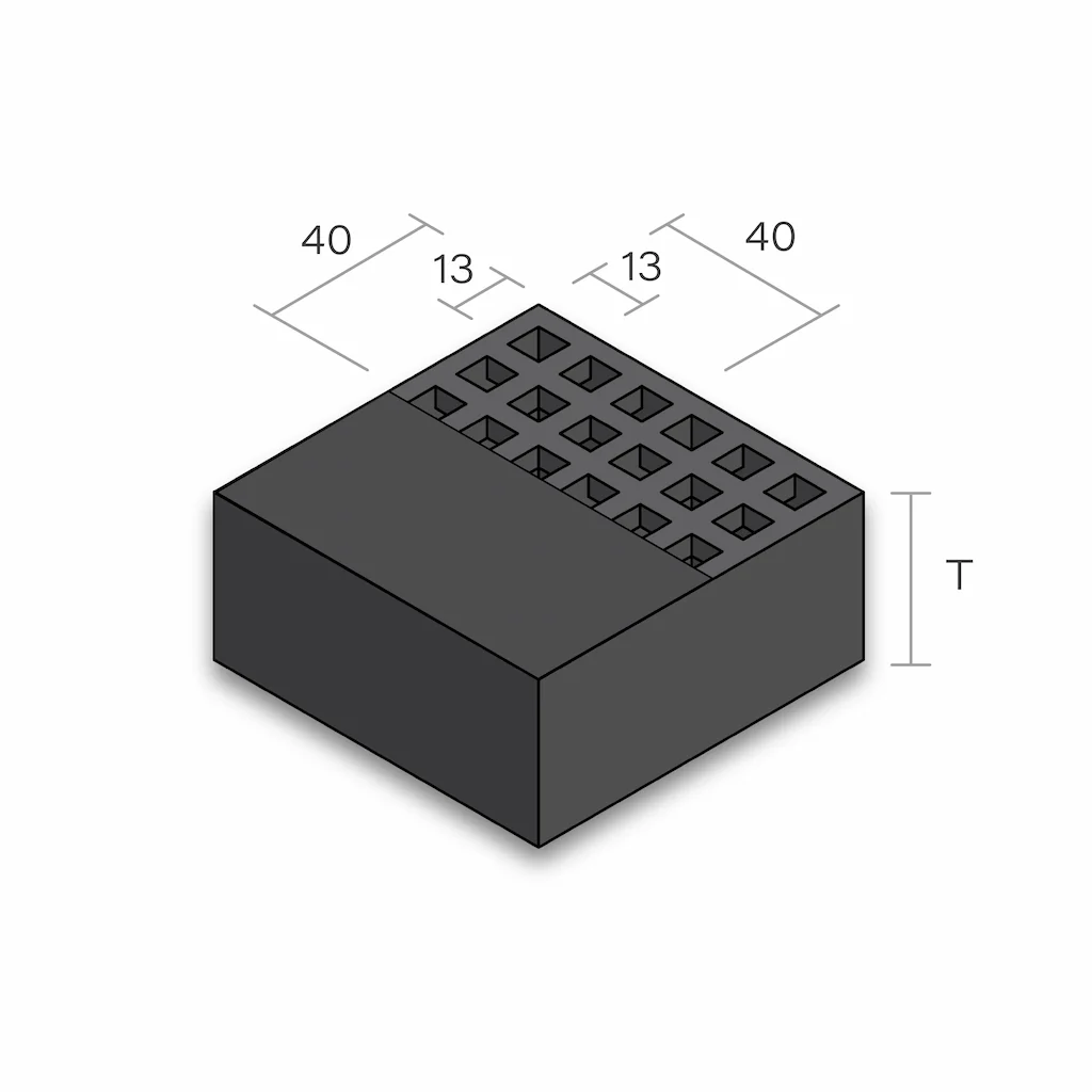 13 x 13 Heel Guard Stair Treads