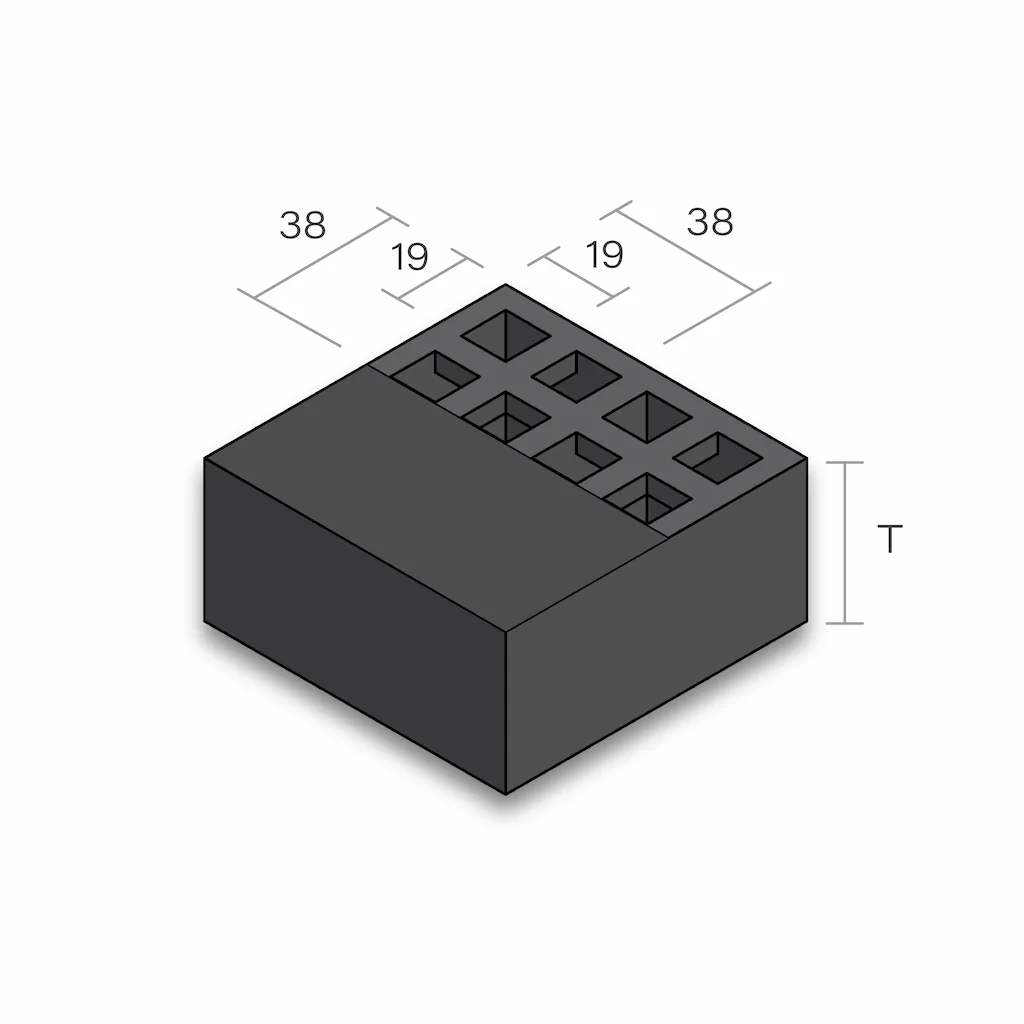 19 x 19 Mini Mesh Stair Treads