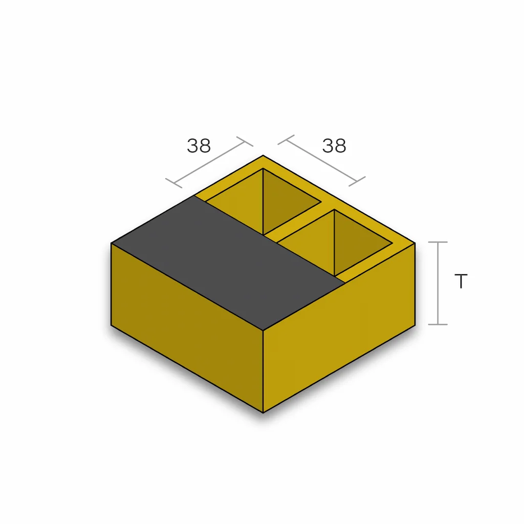 FRP Stair Treads 38x38